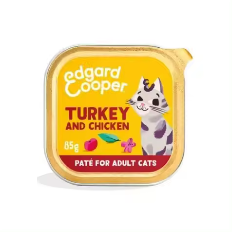 Edgard & Cooper Adult Pavo Y Pollo De Corral Paté Gatos 85 Gr - 1
