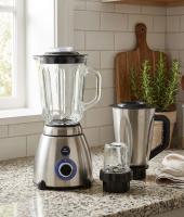Licuadora 3x1 800W Shiro Vaso de vidrio y otro de Acero Inoxidable 1.5L, Vaso de molinillo de vidrio, 5 Velocidades, Función Pulso y pica hielo - details 1