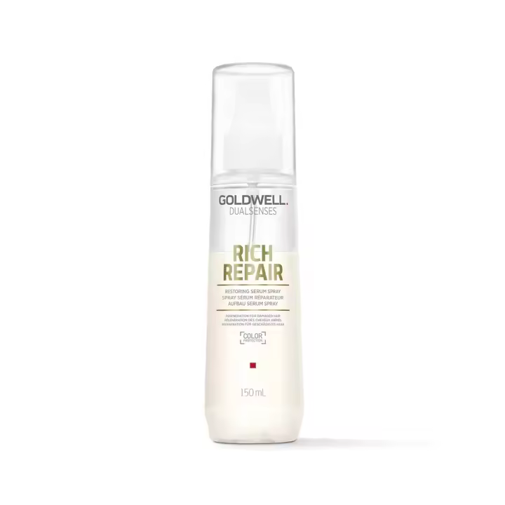 Goldwell Dualsenses Rich Repair Restoring Serum Spray 150 Ml / Spray Sérum Sin Aclarado para Cabello Seco y Dañado / Desenreda, Suaviza y Aporta Brillo. - 1