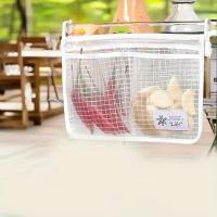 Organizador De Puerta De Nevera 1pc Bolsa De Red Colgante Para Almacenamiento En La Cocina Material De Poliéster Tamaño 22cm*13cm - details 0