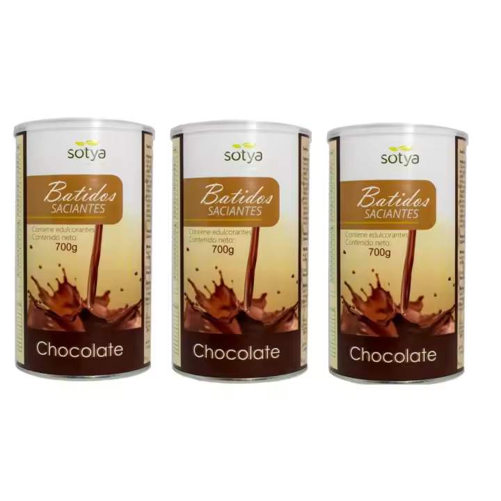 Batidos Saciantes de Chocolate Sotya Pack 3x 700 gr - 1