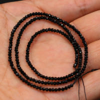 5 Piezas De Piedra Preciosa Semi-preciosa Negra De 2mm Para Joyería DIY Accesorios Para Pulseras Y Collares Regalo Para Mujeres - details 2