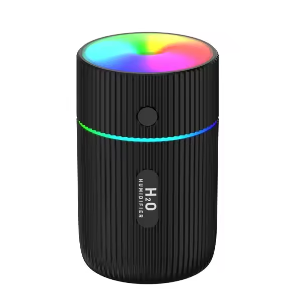 Humidificador con lámpara LED de colores Negro - 1