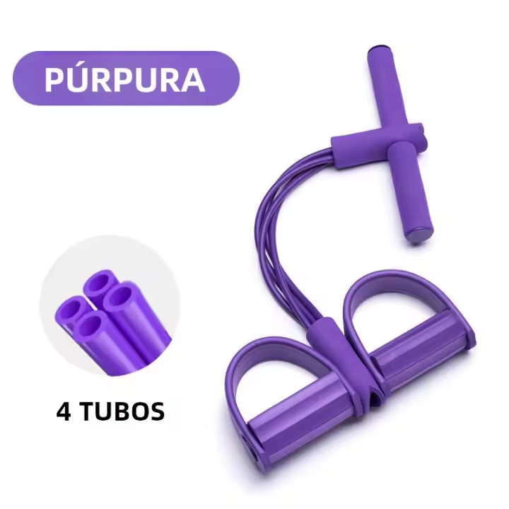 Cuerda De Tensión Multifuncional Con 6 Tubos Para Yoga Resistencia Bandas De Prensa Para Estiramiento De Piernas Y Adelgazamiento Entrenamiento Unisex - 1