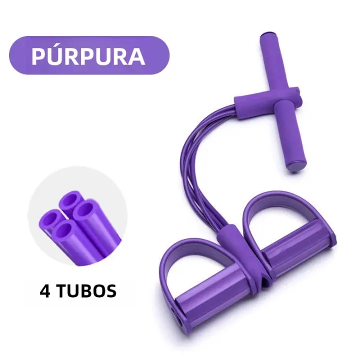 Cuerda De Tensión Multifuncional Con 6 Tubos Para Yoga Resistencia Bandas De Prensa Para Estiramiento De Piernas Y Adelgazamiento Entrenamiento Unisex - 1