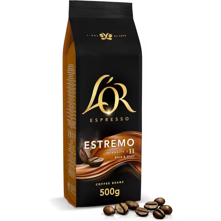 L'OR 2x500g  Espresso Colombia Café en Grano Natural 100% Arábica-L'OR 2x450 gr Espresso Café Grano Passione Rossa Maranello Espresso-L'OR 2*500g Espresso Brazil Café en Grano Natural 100% Arábic-a - 1
