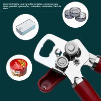 Abrigo De Botellas Y Lata 3 En 1 De Acero Inoxidable Multifuncional Profesional Fácil Manual Herramienta De Cocina - details 3