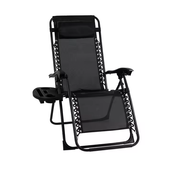 ALLINLIFE Silla plegable camping Tipo Tumbona  de mentira antivuelco y multiposición - 1