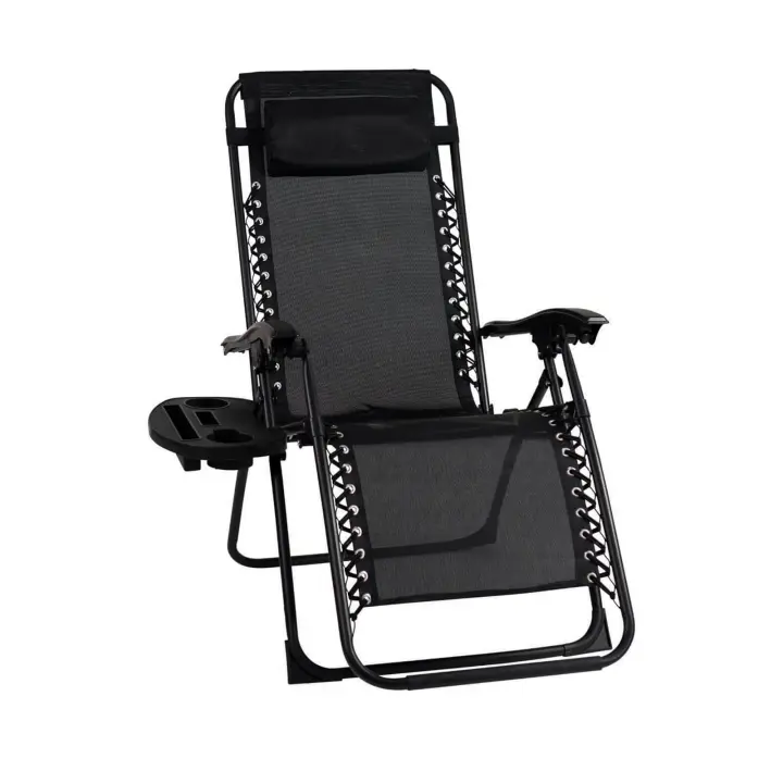 ALLINLIFE Silla plegable camping Tipo Tumbona  de mentira antivuelco y multiposición - 1