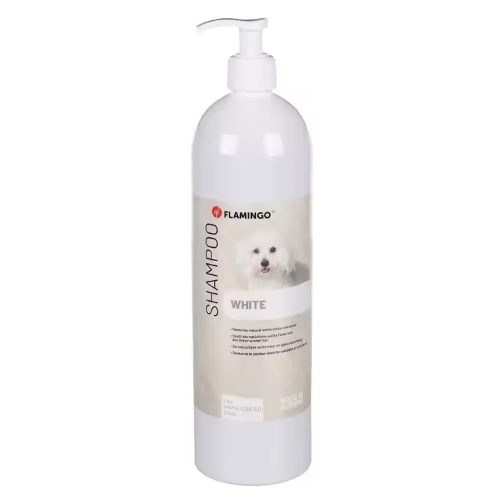 Flamingo Champú Para Perros De Pelo Blanco 1l - 1