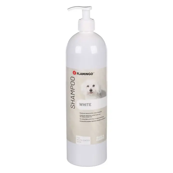 Flamingo Champú Para Perros De Pelo Blanco 1l - 1
