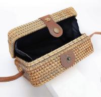 Bolso de paja Vintage para Mujer, Bolso de tán hecho a mano, Bolso Pequeño, Bolso bandolera de paja Vintage para Mujer, - details 2