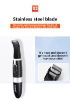 Perro Grooming Clippers Gato Y Pequeño Perro Clippers Bajo Ruido Eléctrico Pet Trimmer Patas Ojos Orejas Cara Cuidado Del Melo Del Perro - details 2