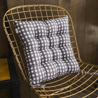 Silla De Comedor Con Almohadilla Cuadrada Gruesa De Tatami Estampado Y Almohadillado Para Asiento Y Espalda Moderno Para Adultos - details 13