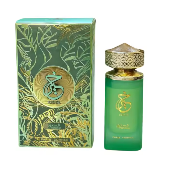 KHAIR PISTACHIO  BY PARIS CORNER EAU DE PARFUM X 100 ML NATURAL SPRAY ****UNISEX, DULCE AMADERADO**** - 1