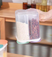 Caja De Almacenamiento De Cereales 1.5/2.3L Juego De Botellas Selladas Con Tapa Para Granos Noodles Té Alimentos Frescos Contenedor Para La Cocina - details 3