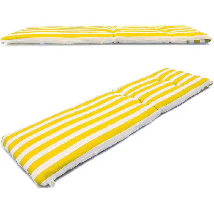 REINO MANSIDI Cojín Tumbona 180x55x8cm Variados Raya Amarilla - 1