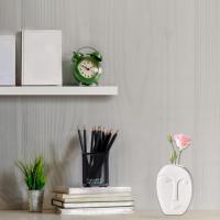 Jarrón con cara humana, de cerámica blanca, decoración para el hogar y la Oficina (10,3 14,5x4,5 cm). - details 0