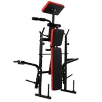 ManiBoom Banco Musculacion PLEGABLE y Ajustable, Gimnasio en Casa COMPLETO con Banco de Pesas MULTIFUNCIONAL, Soporte Barra Press Banca con Carga de Hasta 200KG, Banco de Abdominales Estable - details 9