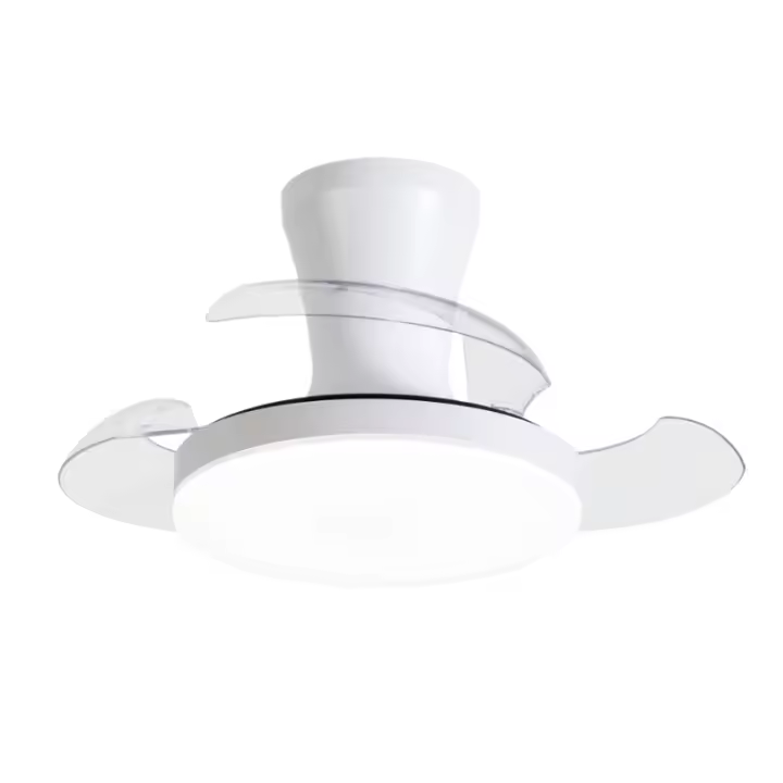 Ibelán - Ventilador de techo retráctil blanco Mini DC - 1
