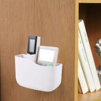 2 Grids Caja de Almacenamiento de Adhesivo Desmontable TV Controlador Remoto Titulares Junto A La Pared Caja de Almacenamiento Titular de La Pluma Del Teléfono Móvil Soporte de Carga - details 4