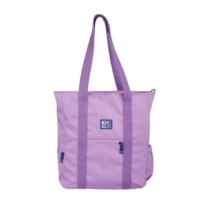 MOCHILA OXFORD B-TRENDY BOLSILLO ACOLCHADO PARA PC Y ORGANIZADORES  CON LLAVERO. ASA BANDOLERA - 1