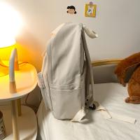 Mochila De Nylon Impermeable Para Mujer 2022 Color Sólido Bolsa Escolar Para Adolescentes Viaje Mochila De Hombro Con Capa De Computadora Suave - details 18