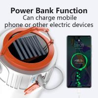 Bulbo Solar LED Recargable USB Para Camping Con 5 Modos De Iluminación Lámpara De Emergencia Exterior Colgante Para Tienda - details 6