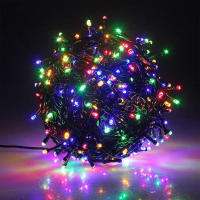 Luces Solares Para Navidad Cadena De Luces Exteriores Impermeables Con Cable Verde De 8 Modos Decoración De Árbol Y Jardín - details 8