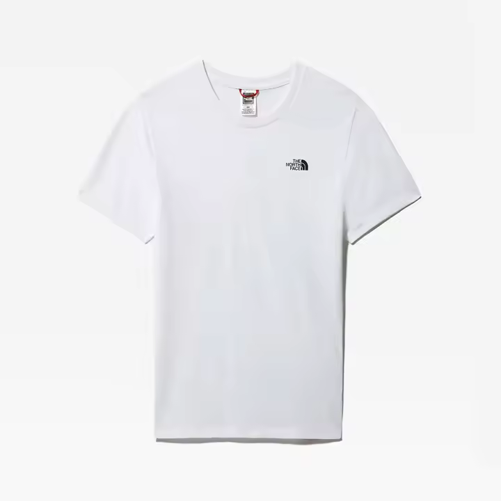 The North Face Camiseta Mujer Blanca Algodón Ligero Verano Transpirable Corte Recto - 1