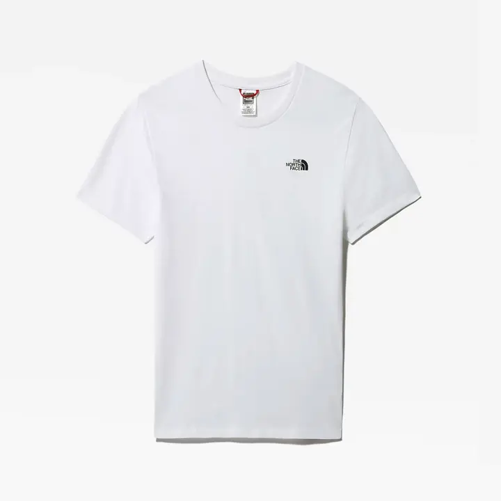 The North Face Camiseta Mujer Blanca Algodón Ligero Verano Transpirable Corte Recto - 1