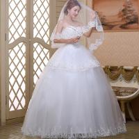 Vela De Boda Corta Con Borde De Encaje Sin Combinación Accesorios De Novia Vestido De Novia 2025 Para Mujer - details 1