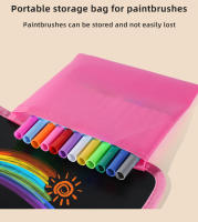 Tablero De Esbozo Para Niños Con 12 Rotuladores De Agua Coloridos Limpieza Reiterativa Libro De Dibujo Y Escritura Incluye Bolígrafo Negro - details 7