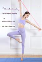 Banda De Resistencia Portátil Para Yoga Y Pilates Fitness Deporte Entrenamiento De Elasticidad Y Estiramiento Para El Hogar Cinturón De Ejercicio Elástico - details 0
