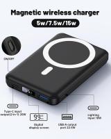 PowerBank 13000mAh, Bateria Externa Magnético Inalámbrico, Bateria Portatil Carga Rapida, Powerbank USB-C Compatible con MagSafe iPhone 14/13/12/Pro/Pro MAX/Mini - details 3