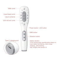 Nuevo aplicador de medicina para el cuero cabelludo, peine para el cuidado del cabello con microcorriente EMS, guía de luz de color, peine de masaje con medicina líquida - details 14