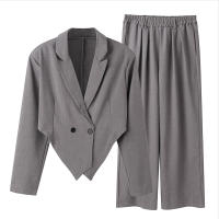 Conjunto De Hombre Para Primavera Y Otoño Con Pantalones Rectos De Manga Larga Y Traje Pequeño Ajustado Estilo Casual - details 6