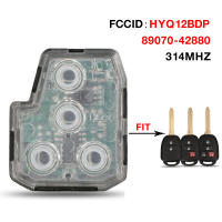 Jingyuqin Botón De Goma Para Llave Remota De Coche HYQ12BDP 314MHZ 89070-42880 Compatible Con Toyota Tacoma TACOMA RAV4 KLUGER 2/3/4 Botones - details 0