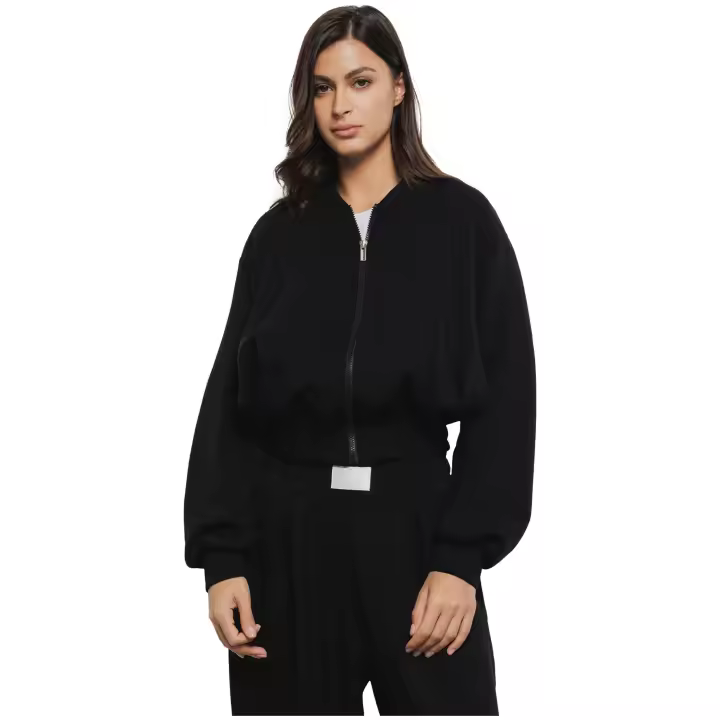Cazadora GAELLE PARIS Bomber Corta con Cremallera Color Negro - 1