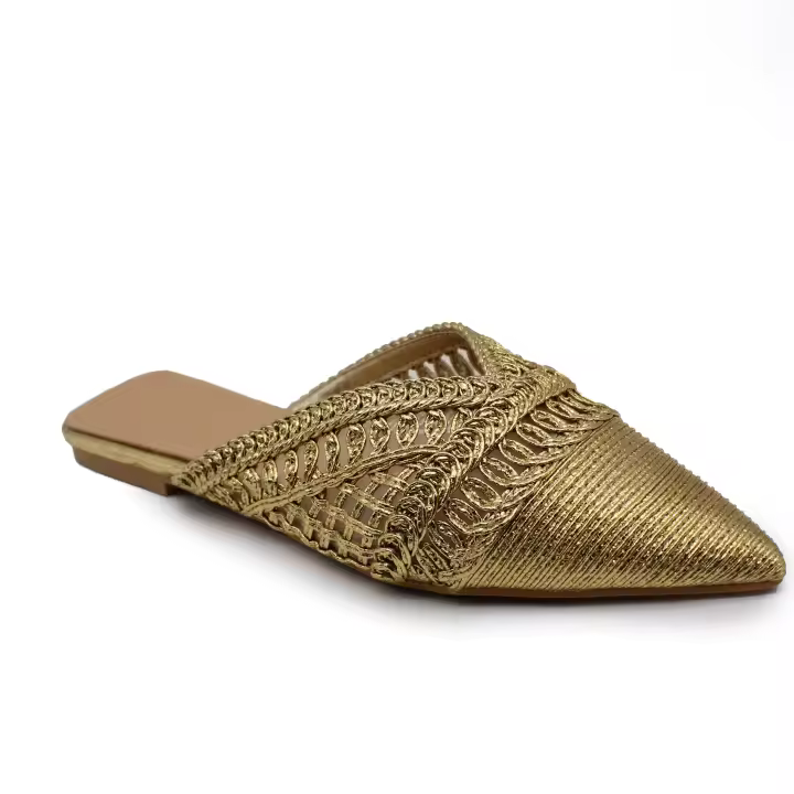 Calzados Soraia - Sandalias Planas de Mujer - Estilo Casual - Color Metalizado - 1
