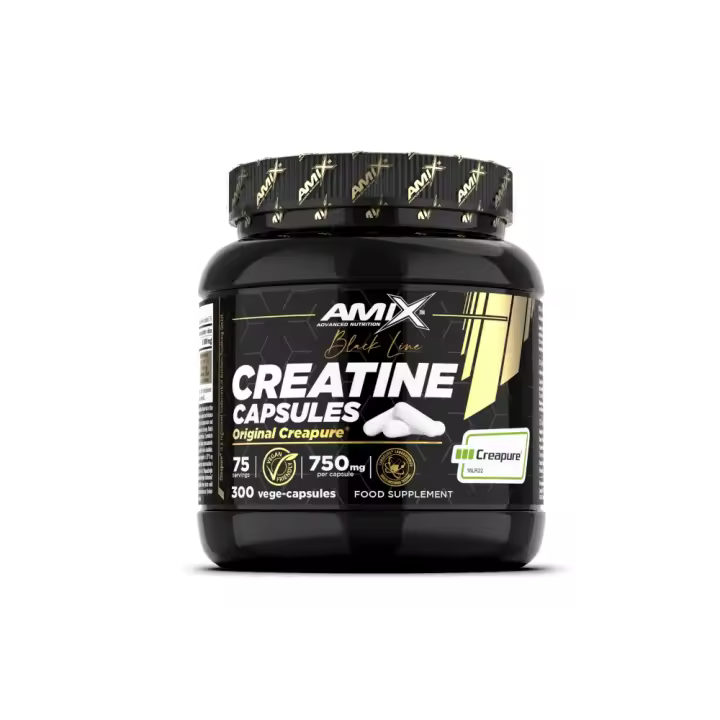 Creatine Creapure Black | 300 Capsulas | Mejora el rendimiento físico | Amix Nutrition - 1