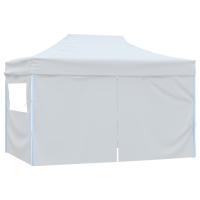 vidaXL Carpa plegable para celebraciones con 4 paredes blanco 3x4,5 m - details 3