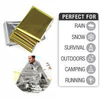 Manta De Sobrevivencia De Emergencia Dorada Y Plateada Tamaño 130x210cm Para Camping Equipamiento De Rescate Con Aislamiento Térmico Y Protección Solar - details 4