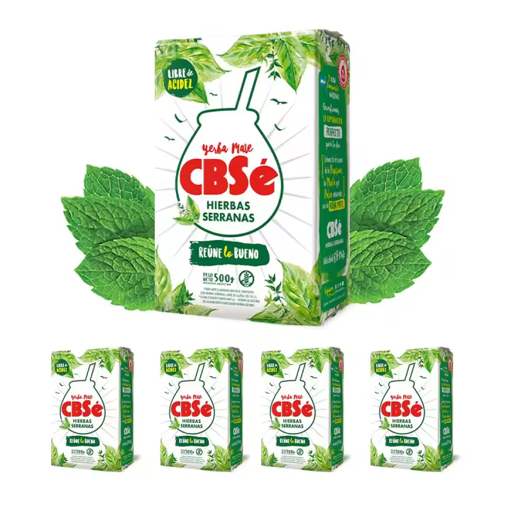Pack de 2 Kilos de Yerba Mate Cbse Hierbas Serranas - 1