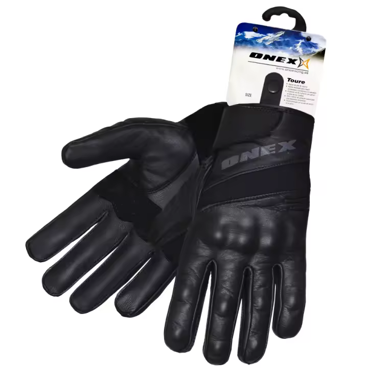 66224-ONEX-GUANTE PIEL MOTO MODELO TOURE TALLA L - 1