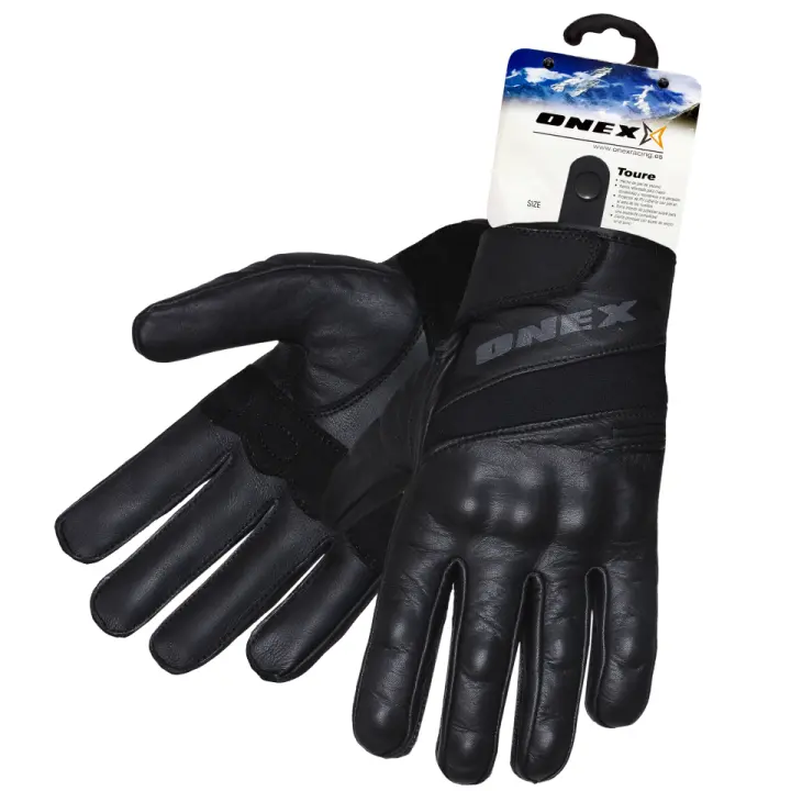 66224-ONEX-GUANTE PIEL MOTO MODELO TOURE TALLA L - 1