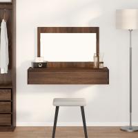 Mesa de tocador colgante vidaXL Marrón Roble 100x40x70 cm - details 0