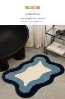 Alfombra De Baño Estilo Ins Antideslizante Y Resistente a Manchas Para Sala De Estar Y Dormitorio Alfombras Absorbentes De Poliéster 100% - details 1