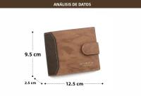 Cartera Corta Para Hombre De Cuero PU De Alta Calidad Porta Tarjetas Y Fotos Pequeña Monedero 3-Plegable Estilo Slim - details 24