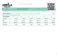 ABRILA ALTA GAMA Ventilador DC 59w Micenas Blanco/NIQUEL/CUERO 4 Aspas Transp. 106d 6 Veloc. 6980lm 3 Colores C/remoto, Regulables de intensidad, Memoria Y Temporiz.26 Incluye mando a distancia y dos tijas de 10 y 25 centímetro CALIDAD GARANTIZADA - details 4